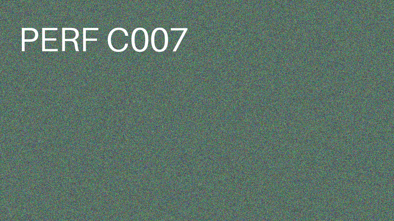 Perf Course 007 C007