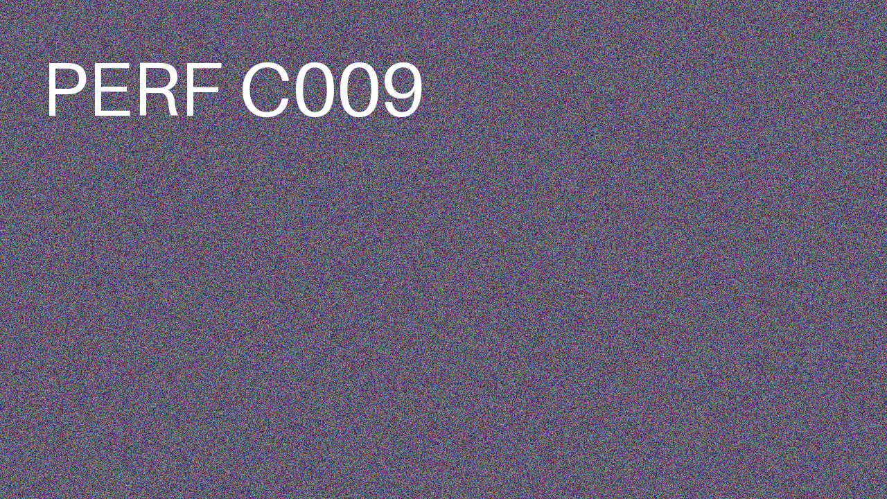 Perf Course 009 C009