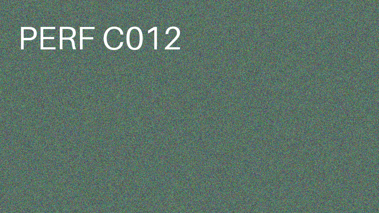 Perf Course 012 C012