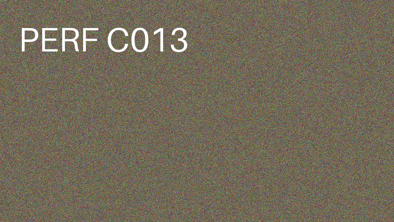 Perf Course 013 C013