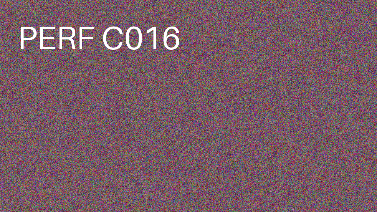 Perf Course 016 C016