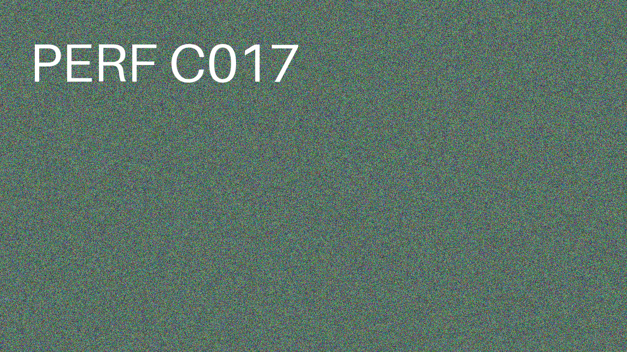 Perf Course 017 C017