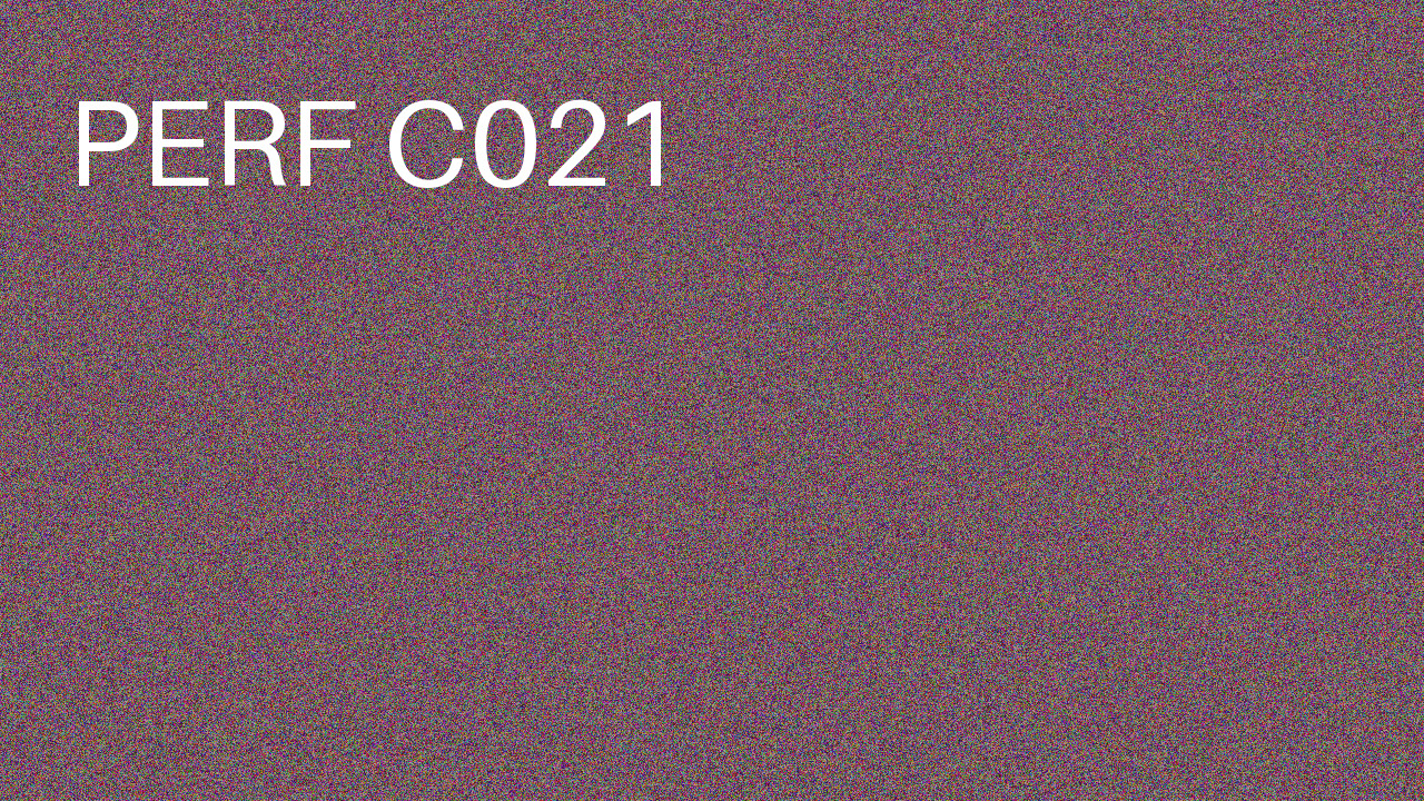 Perf Course 021 C021