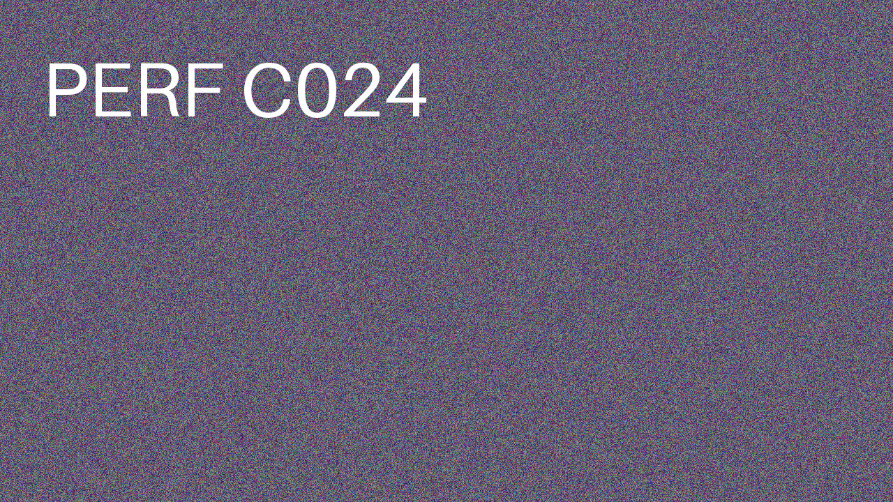 Perf Course 024 C024