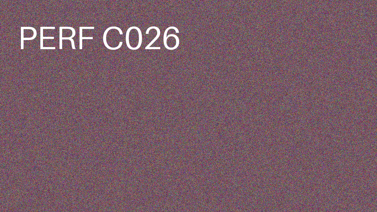 Perf Course 026 C026