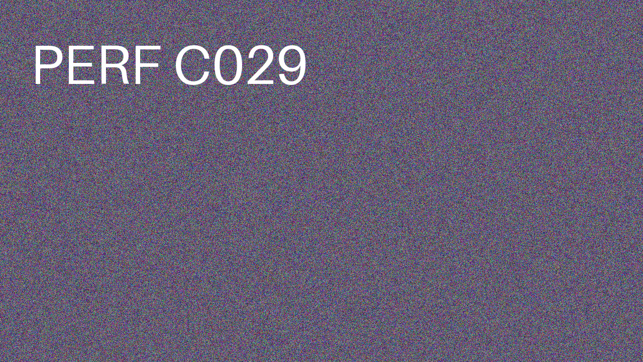 Perf Course 029 C029