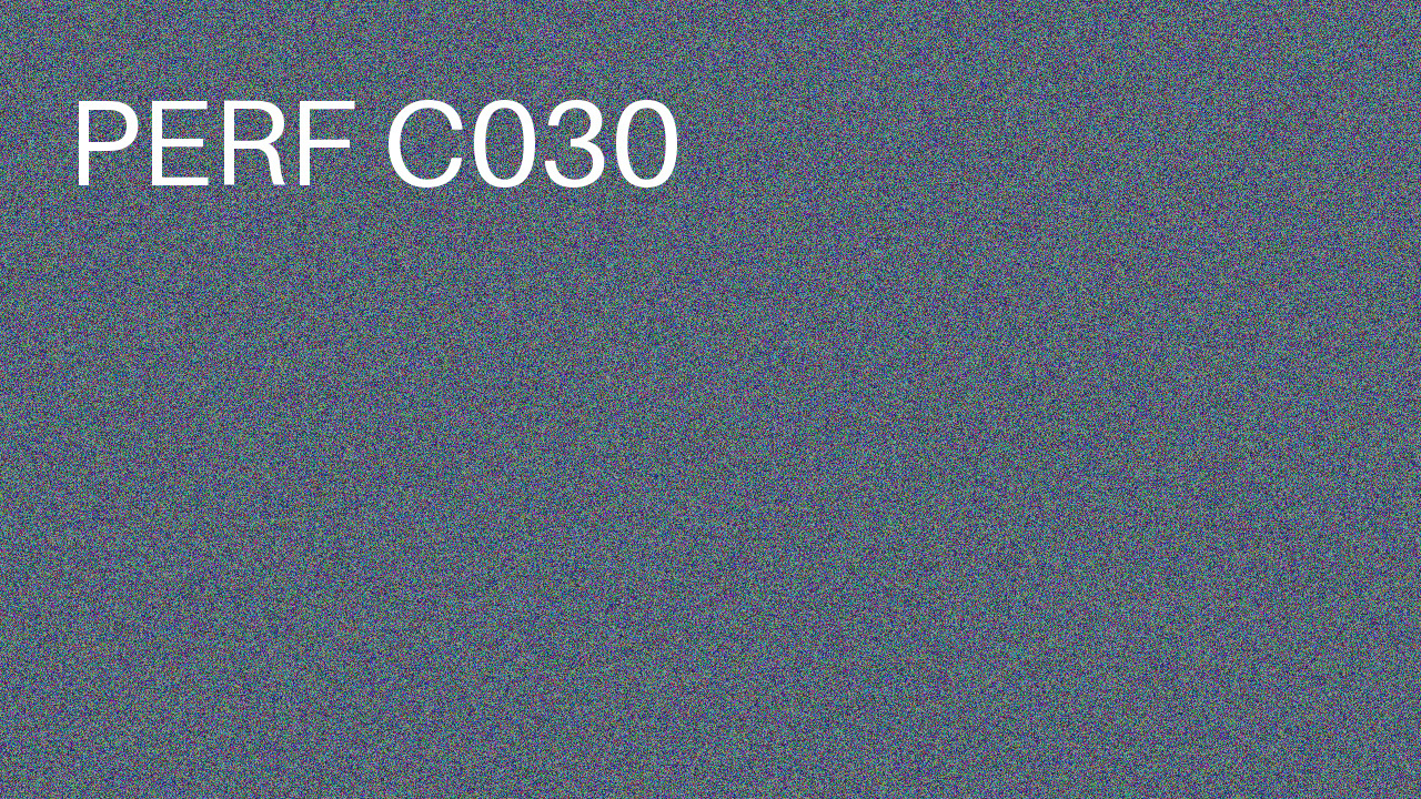 Perf Course 030 C030