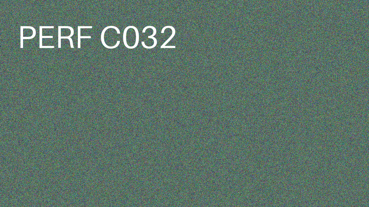 Perf Course 032 C032