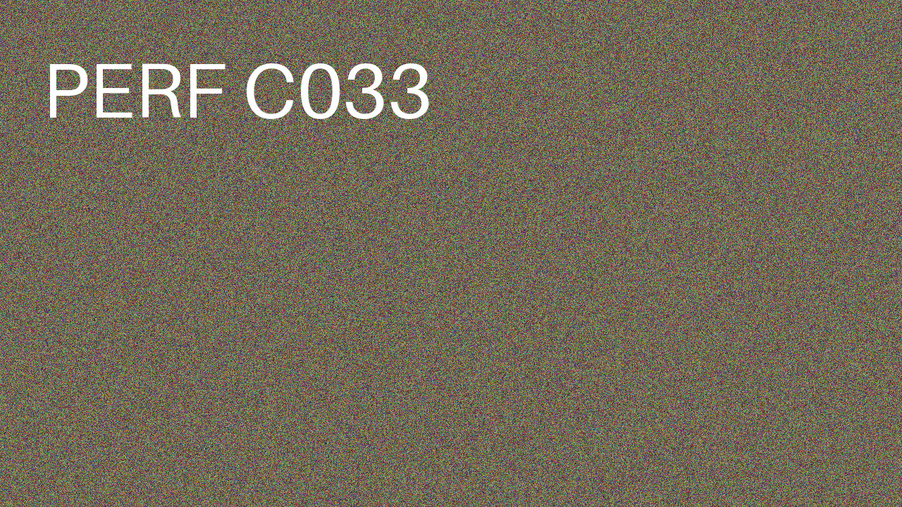 Perf Course 033 C033