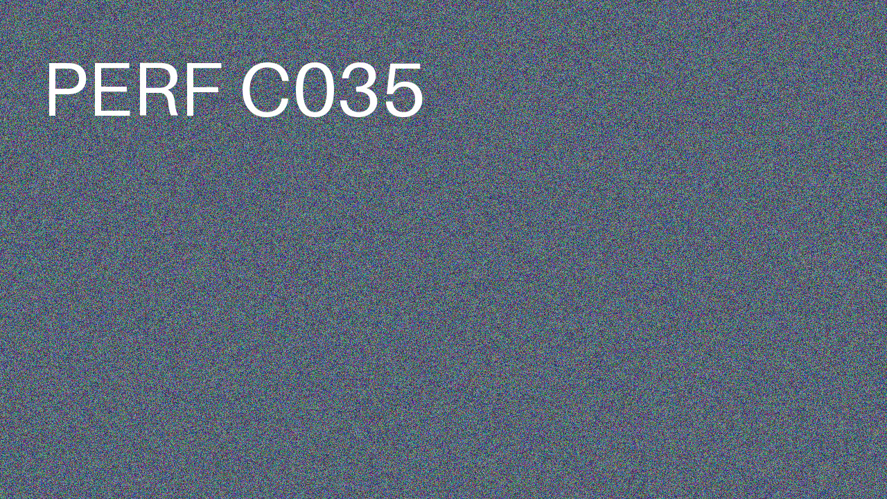 Perf Course 035 C035
