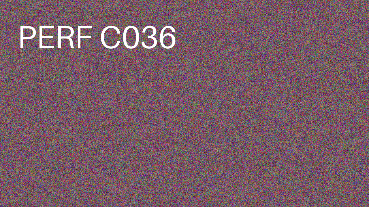 Perf Course 036 C036