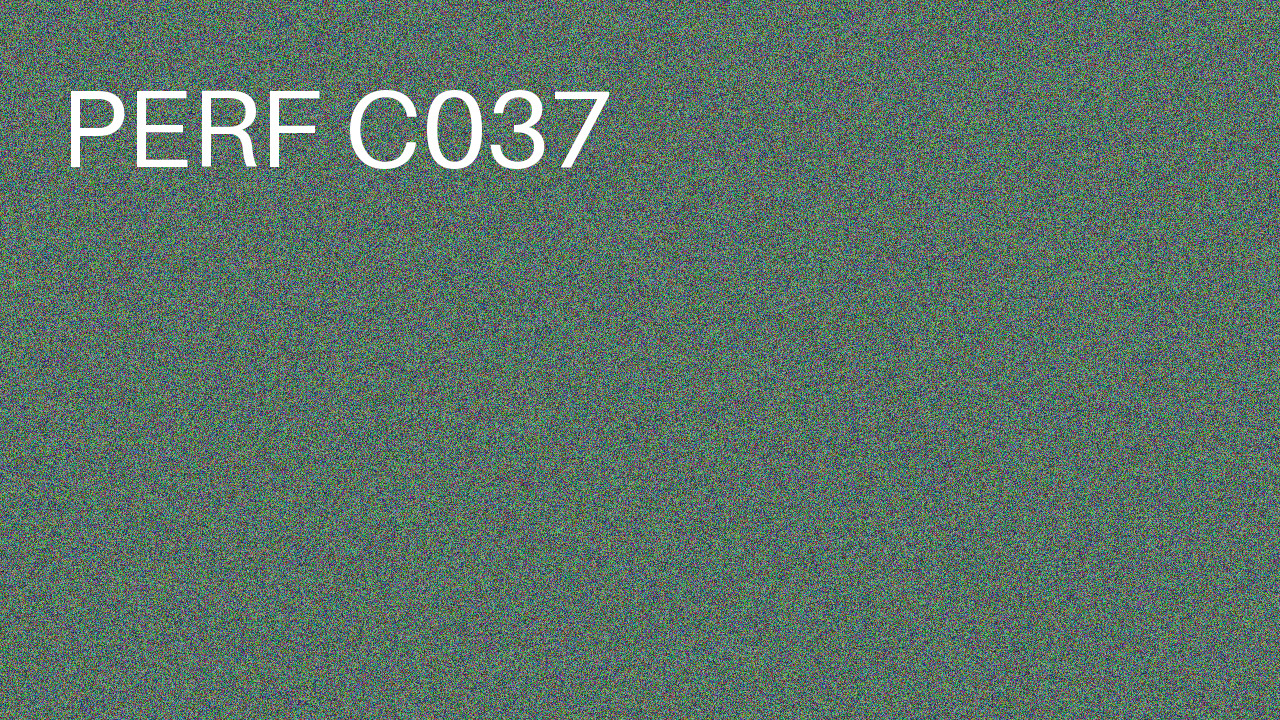 Perf Course 037 C037