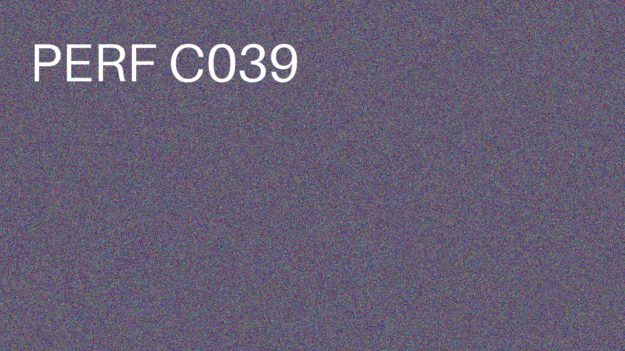Perf Course 039 C039