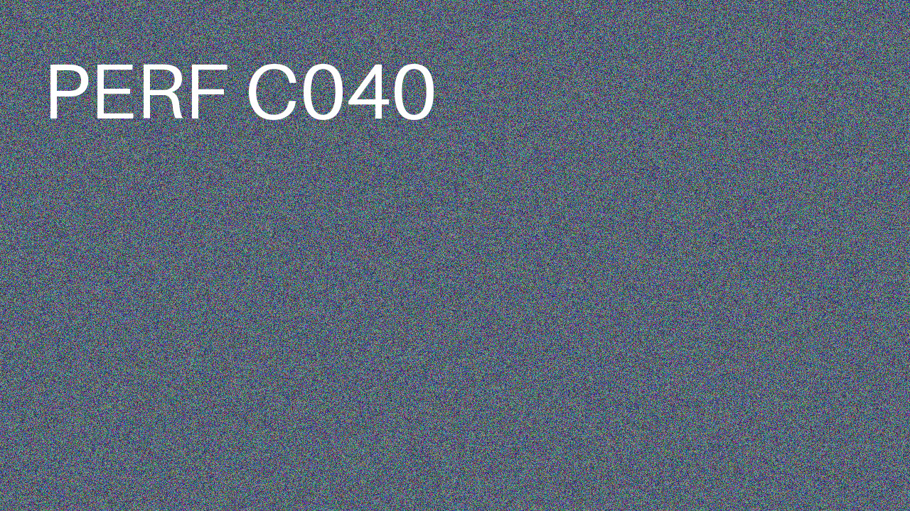 Perf Course 040 C040