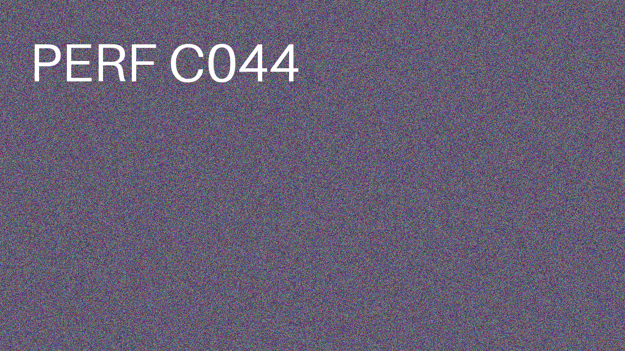 Perf Course 044 C044