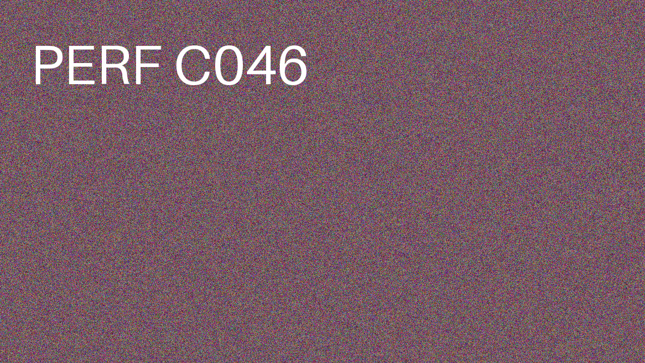 Perf Course 046 C046