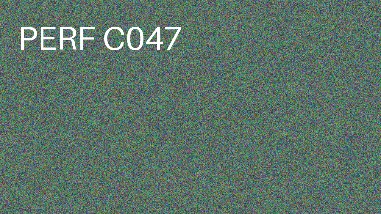 Perf Course 047 C047