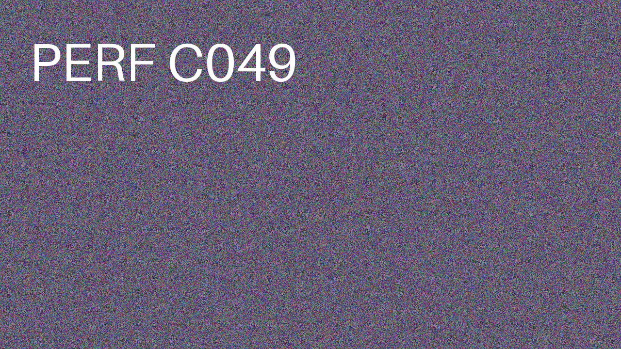 Perf Course 049 C049