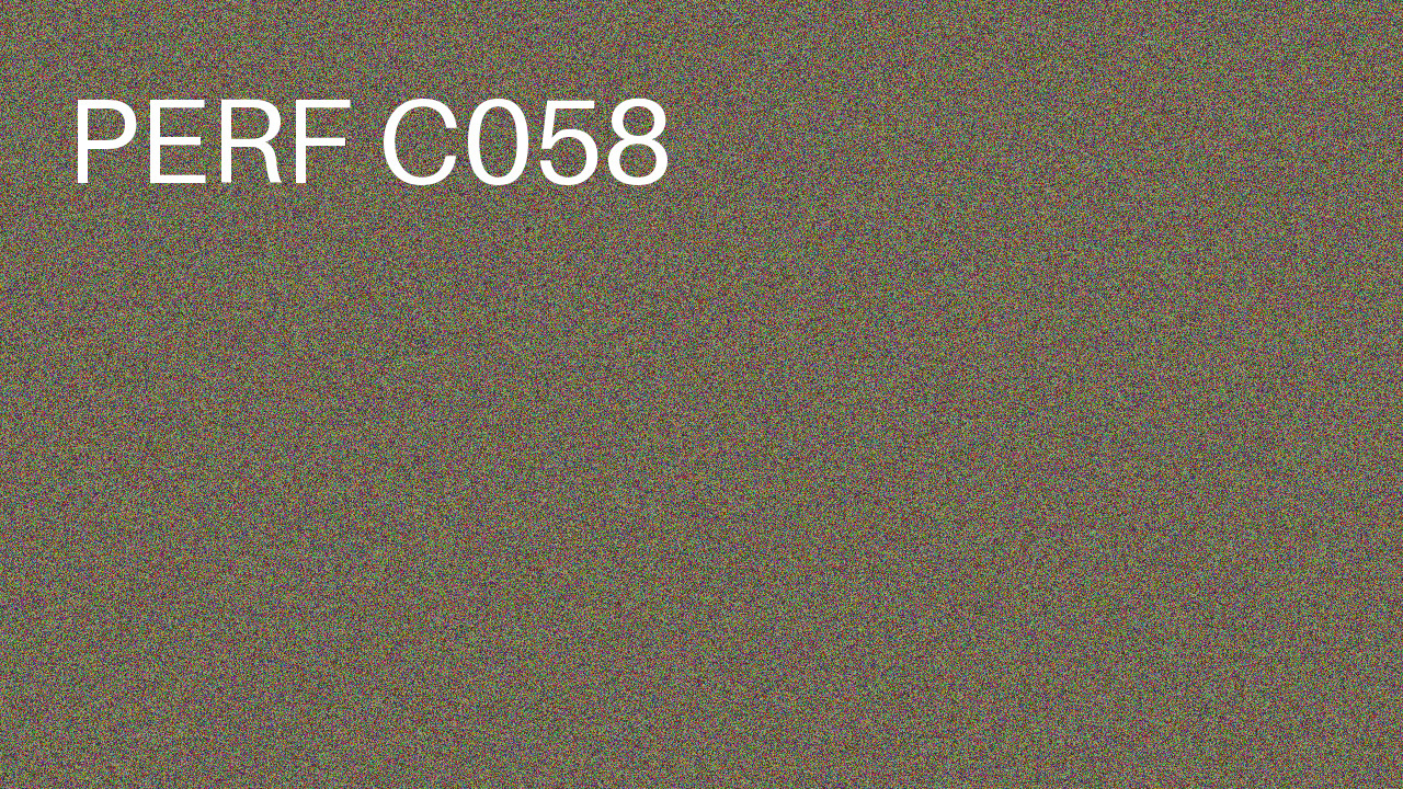Perf Course 058 C058