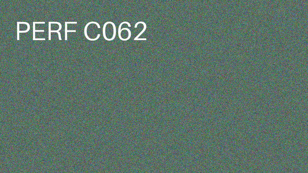 Perf Course 062 C062