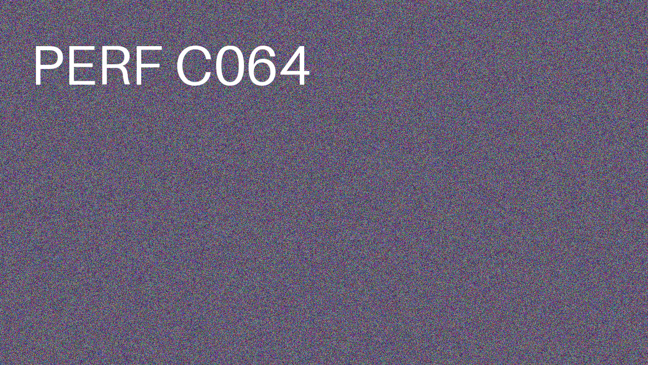 Perf Course 064 C064