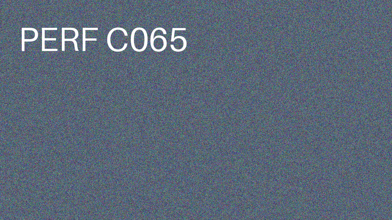 Perf Course 065 C065