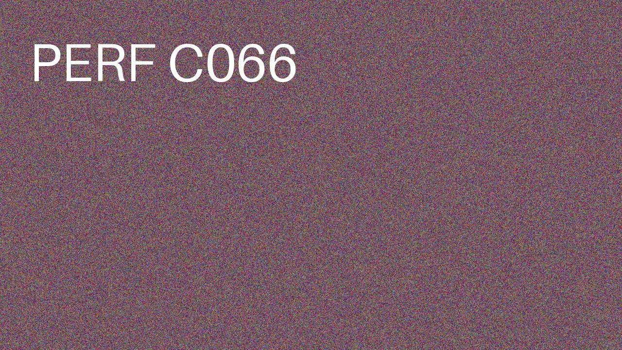 Perf Course 066 C066