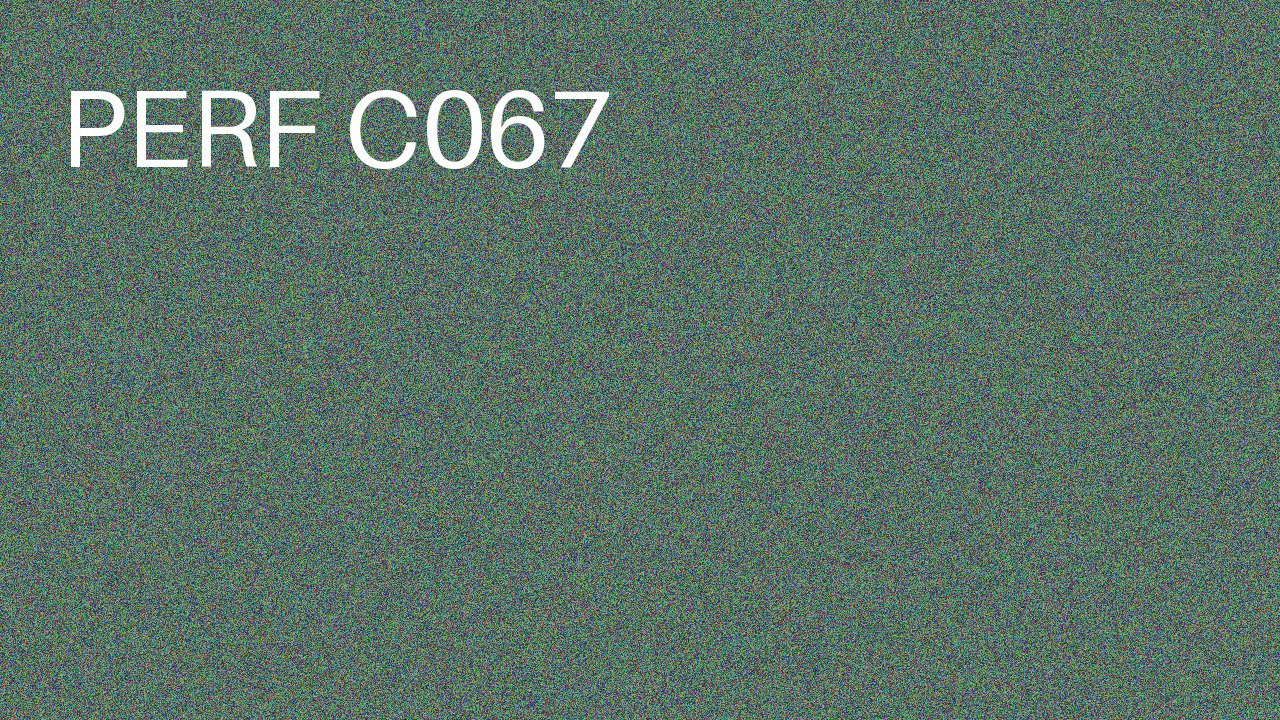 Perf Course 067 C067