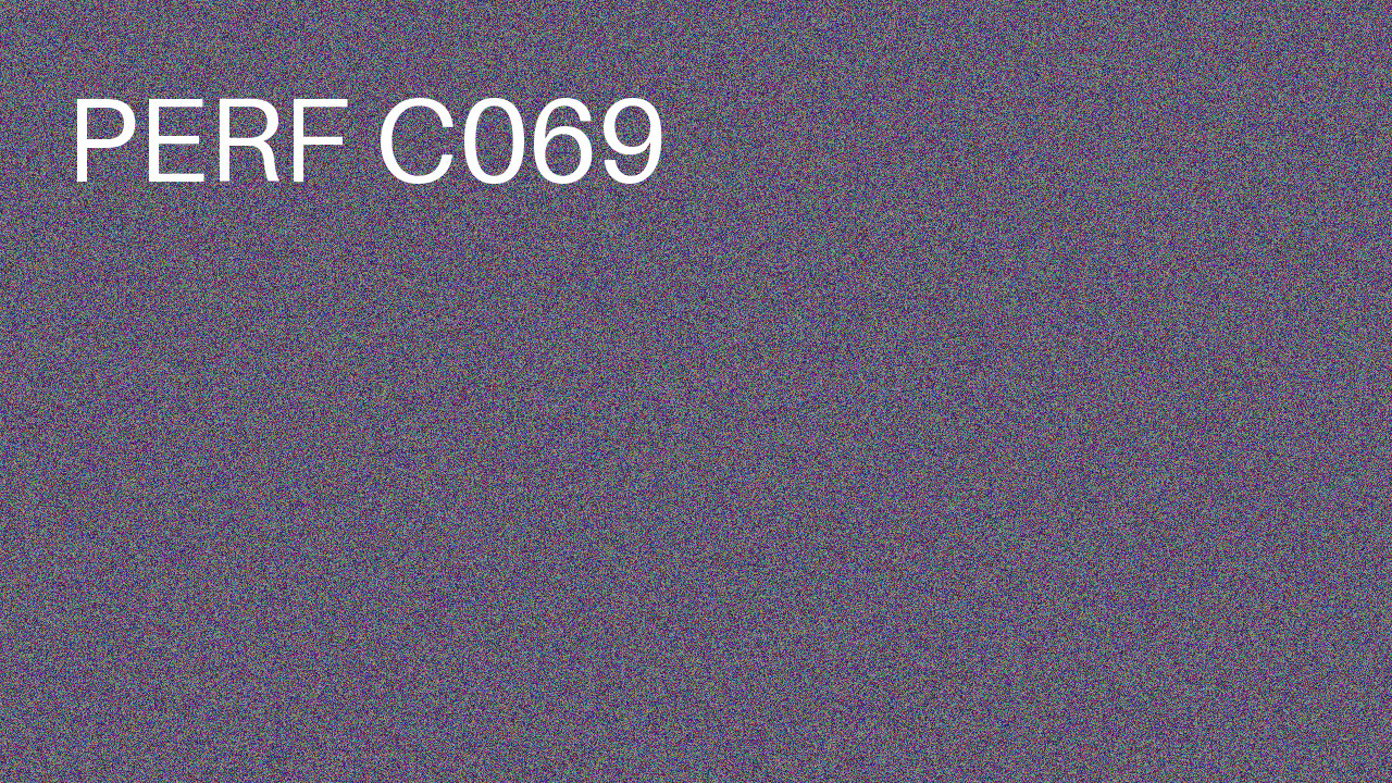 Perf Course 069 C069