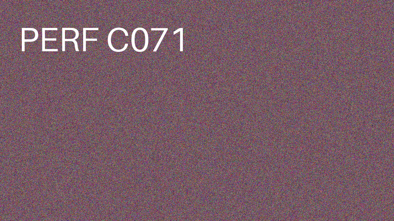 Perf Course 071 C071