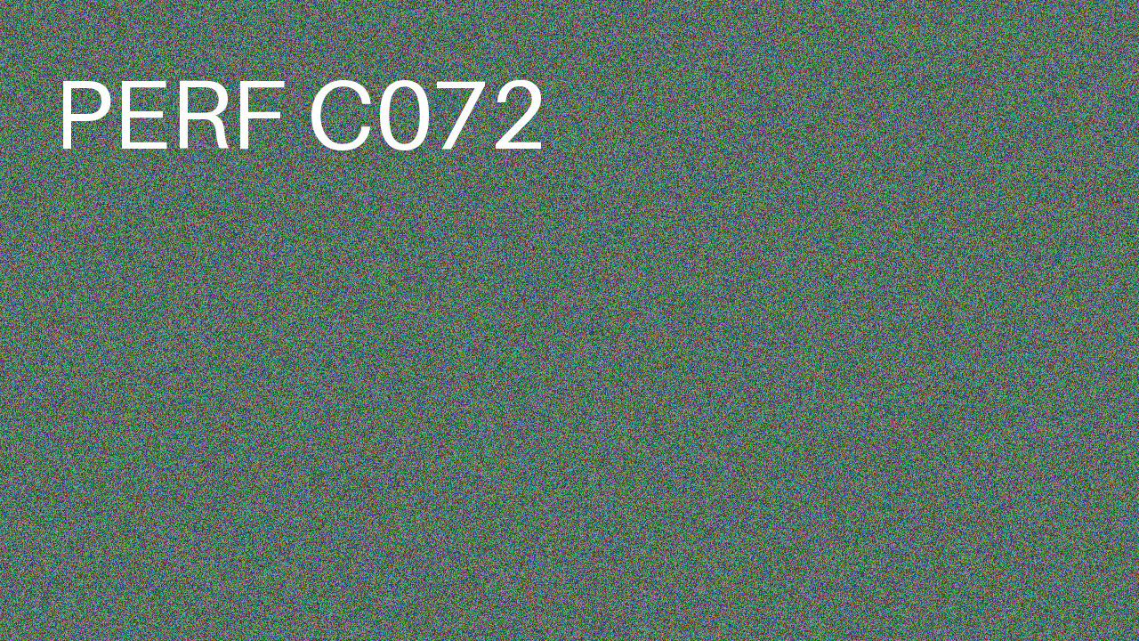 Perf Course 072 C072