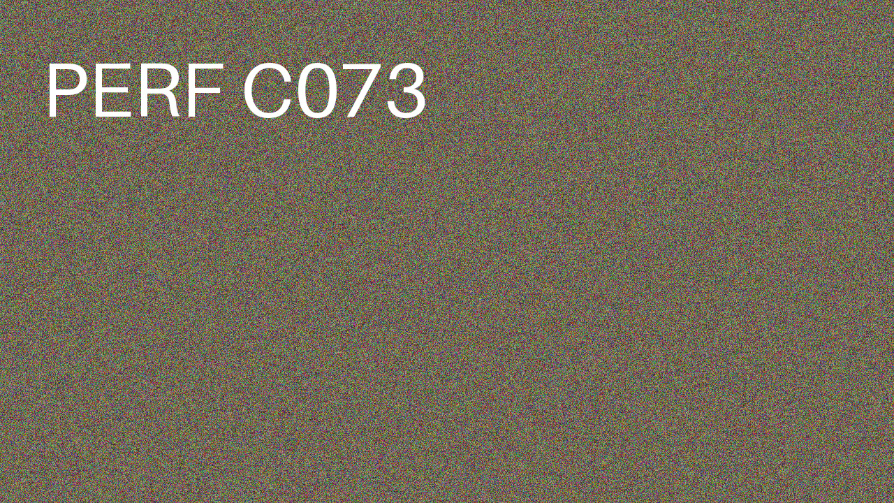 Perf Course 073 C073