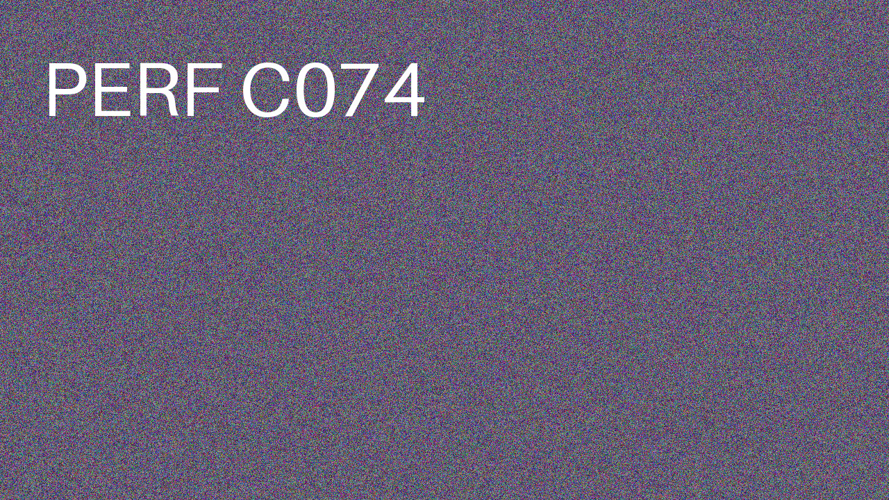 Perf Course 074 C074