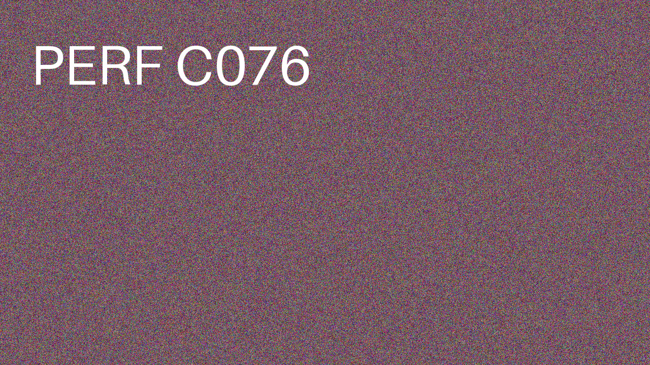 Perf Course 076 C076