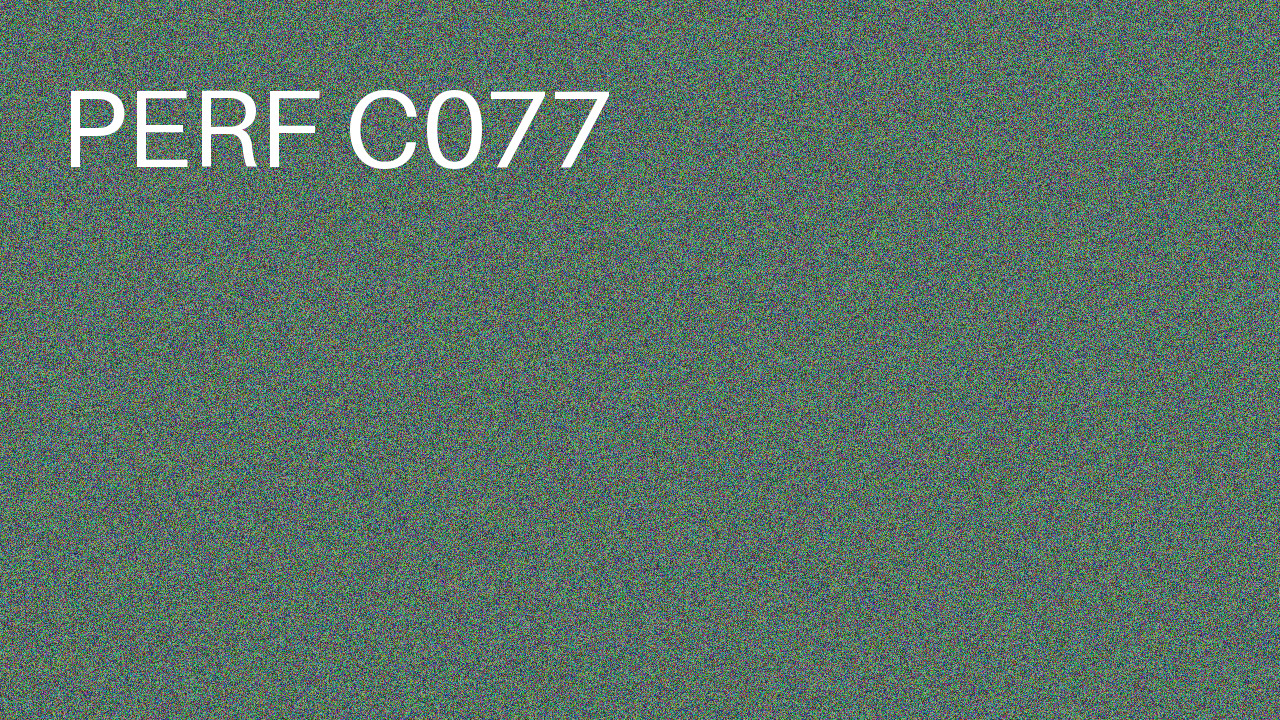 Perf Course 077 C077