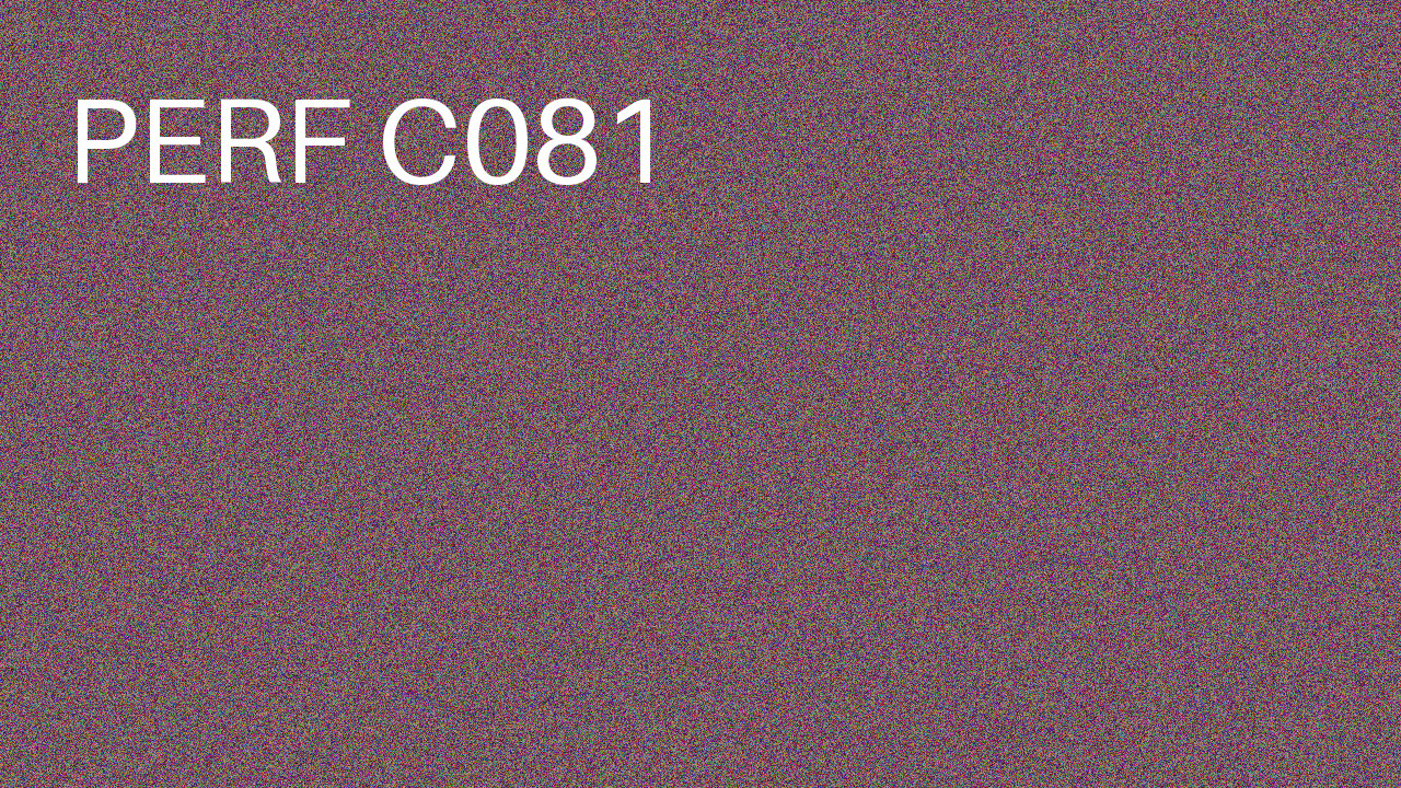 Perf Course 081 C081