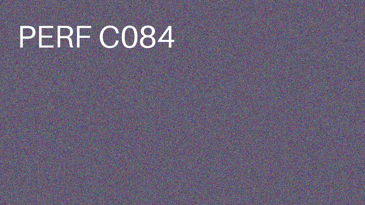 Perf Course 084 C084