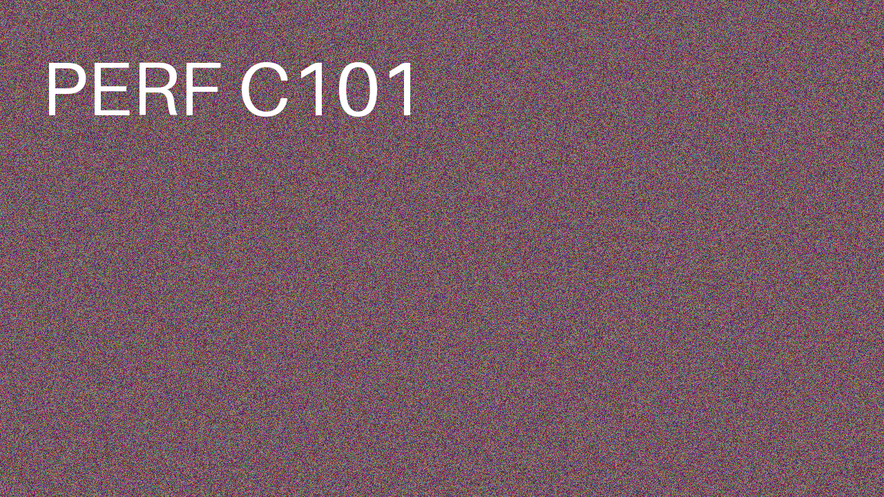Perf Course 101 C101