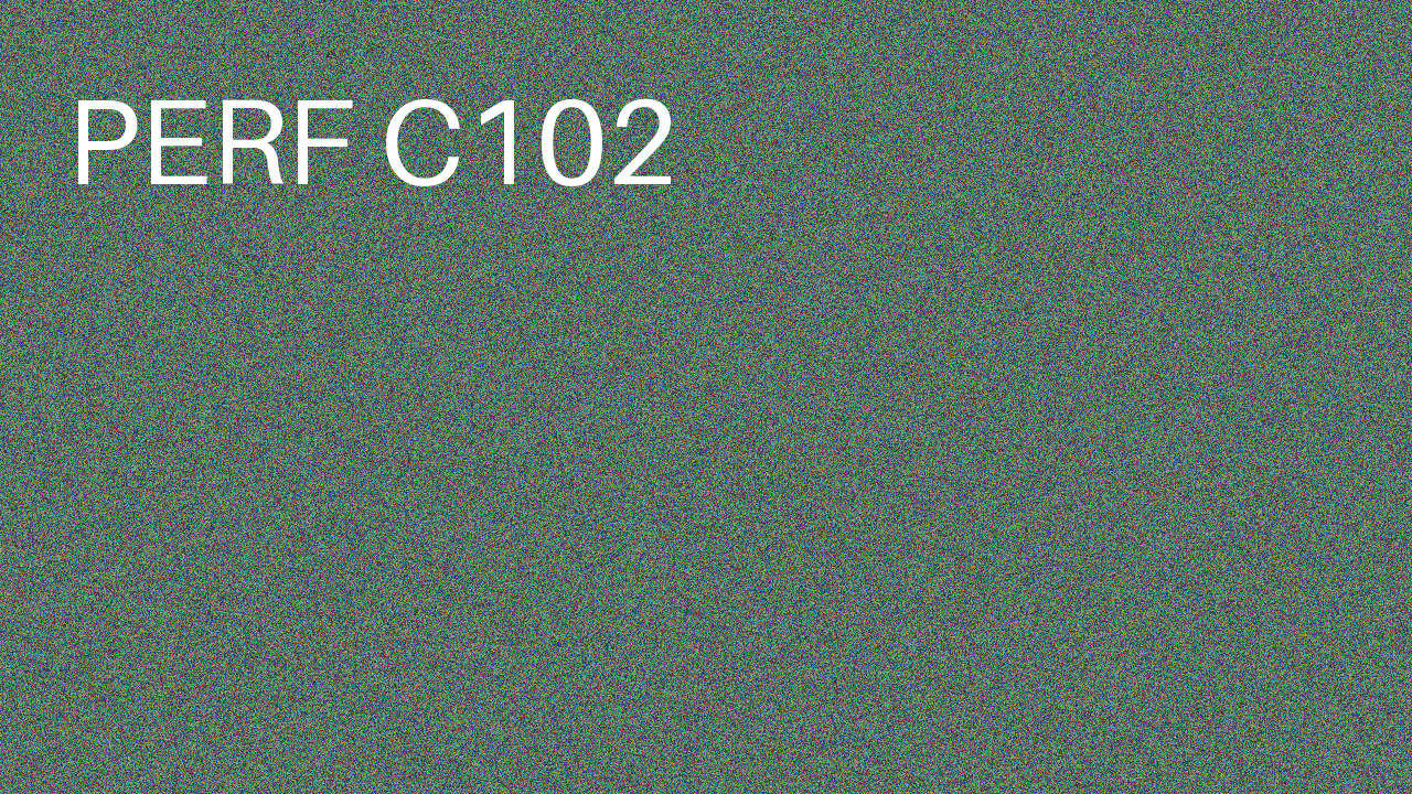 Perf Course 102 C102