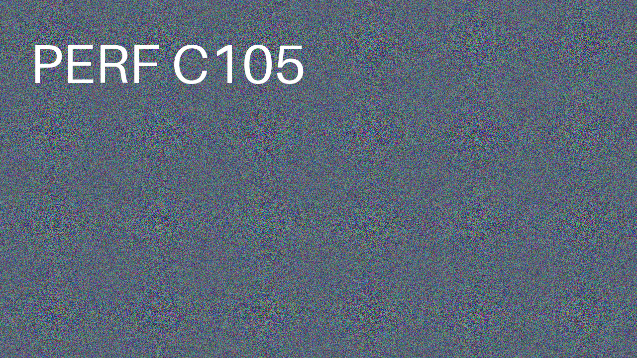 Perf Course 105 C105