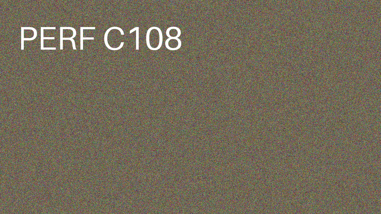 Perf Course 108 C108