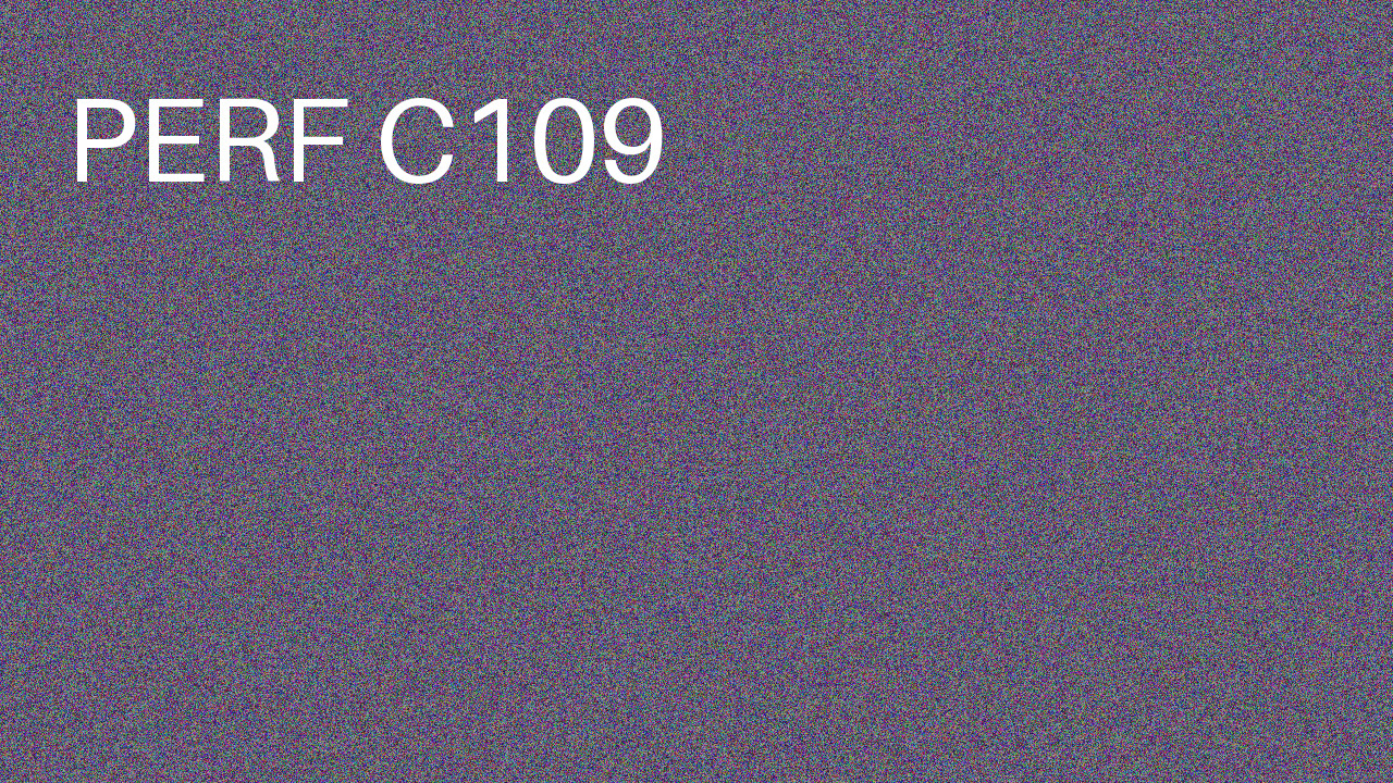 Perf Course 109 C109