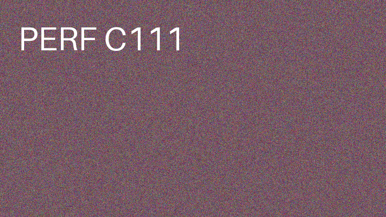 Perf Course 111 C111