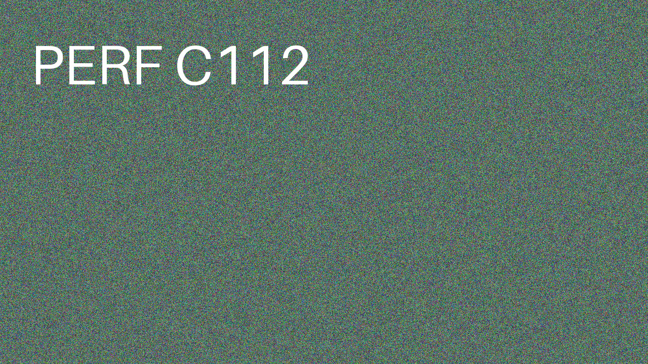 Perf Course 112 C112
