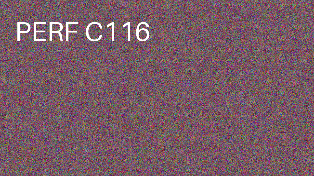 Perf Course 116 C116