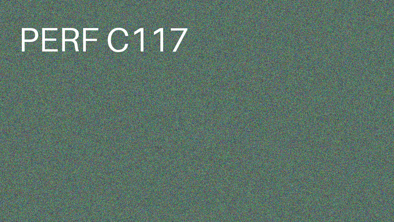 Perf Course 117 C117