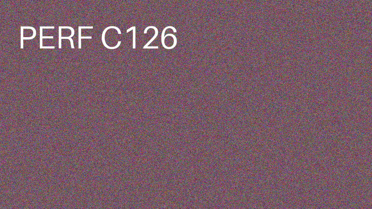 Perf Course 126 C126