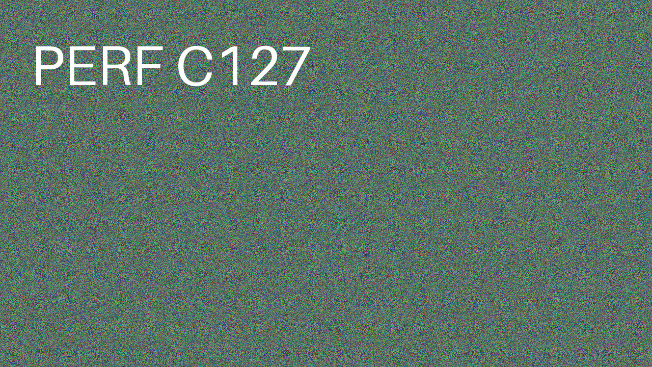 Perf Course 127 C127