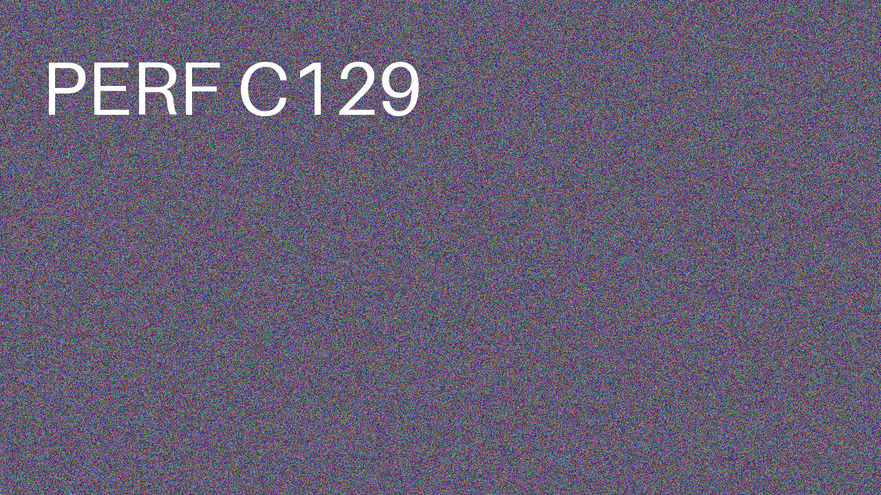 Perf Course 129 C129
