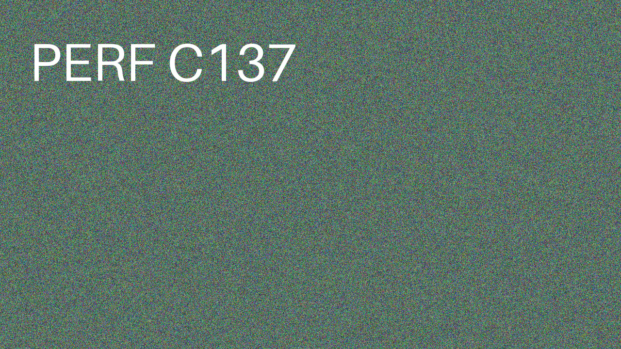 Perf Course 137 C137